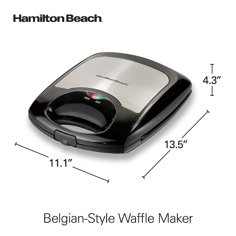 Hamilton Beach 4-Square Belgian Waffle Maker