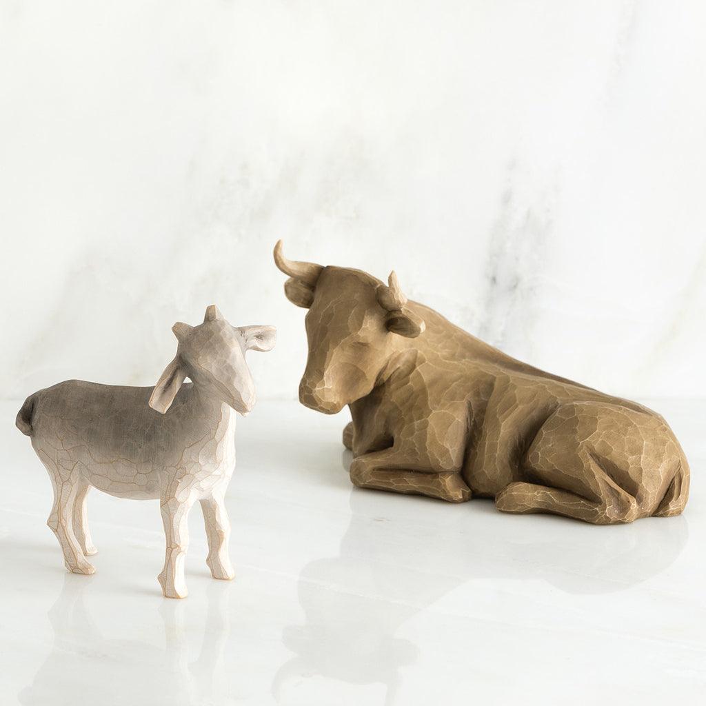 Willow Tree  Ox and Goat Figurine