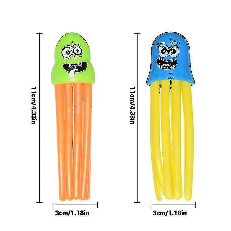 6pcs Children Swimming Octopus Pool Diving Toys Children Funny Octopus Play Water Toys