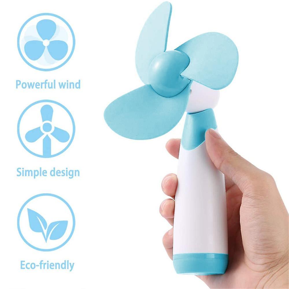 Handheld Mini Fan-bluehousehold Products