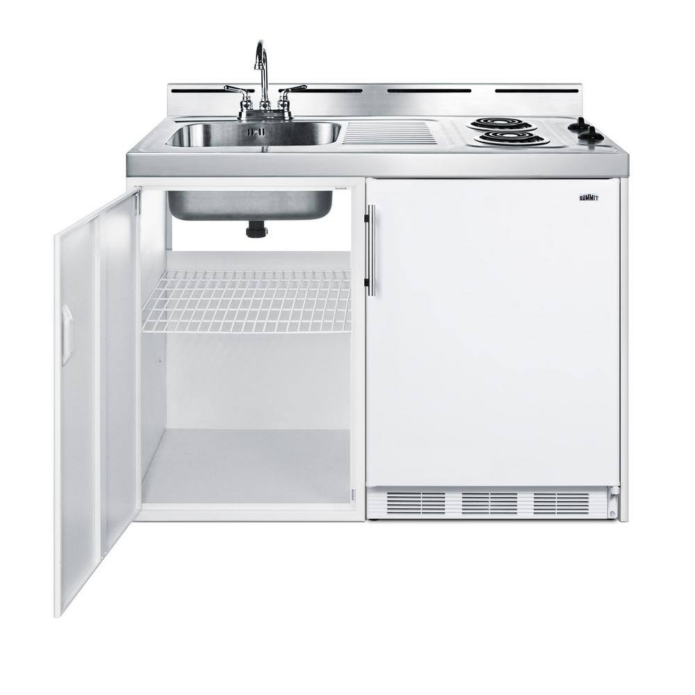 Summit Appliance 48 in. Compact Kitchen in White C48EL1P