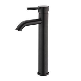 Ultra Faucets Euro Single Hole Single-Handle Tall Vessel Bathroom Sink Faucet Rust Resist in Oil Rubbed Bronze UF36605