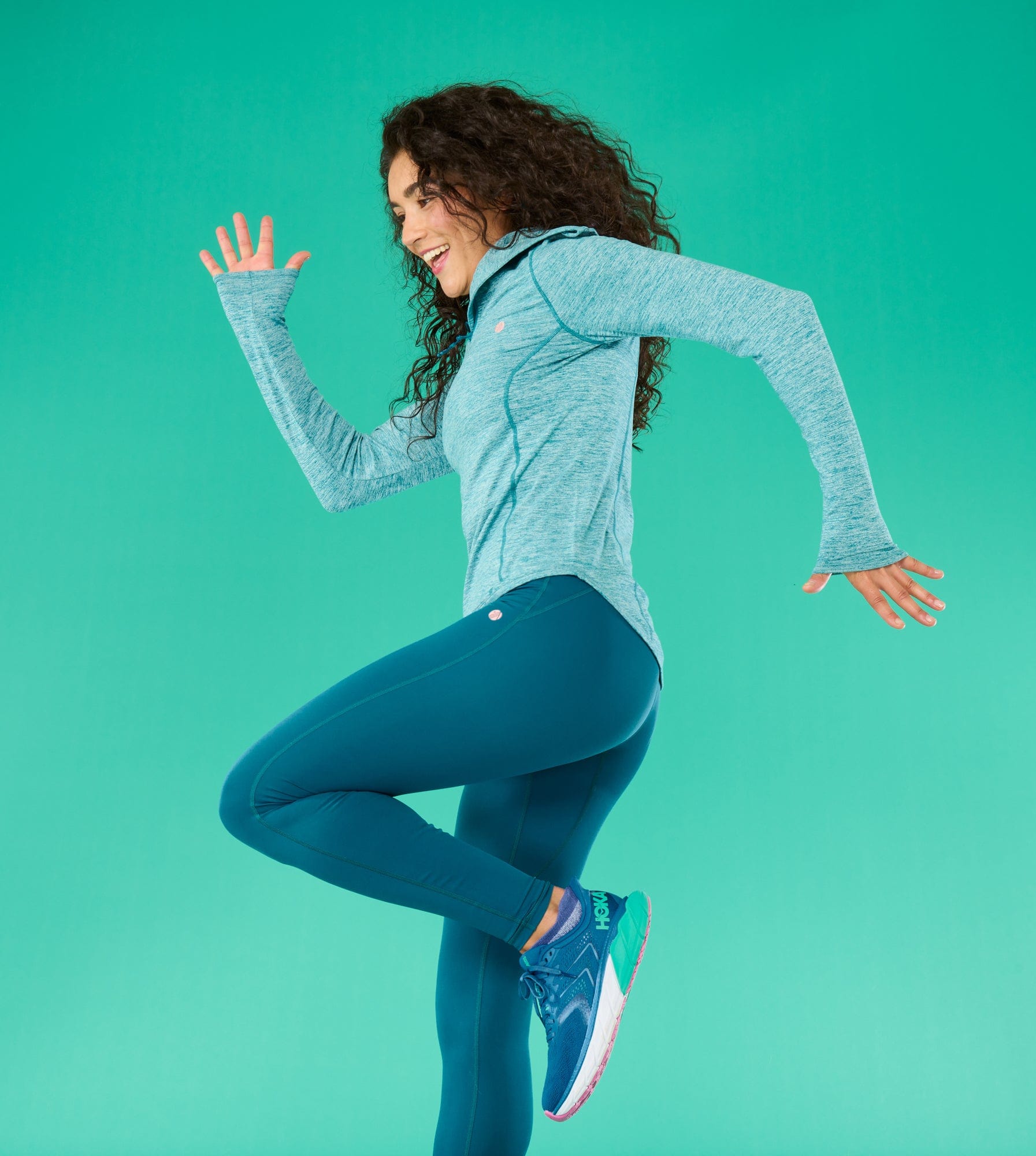 Compression OTG Leggings - Full Length - Teal