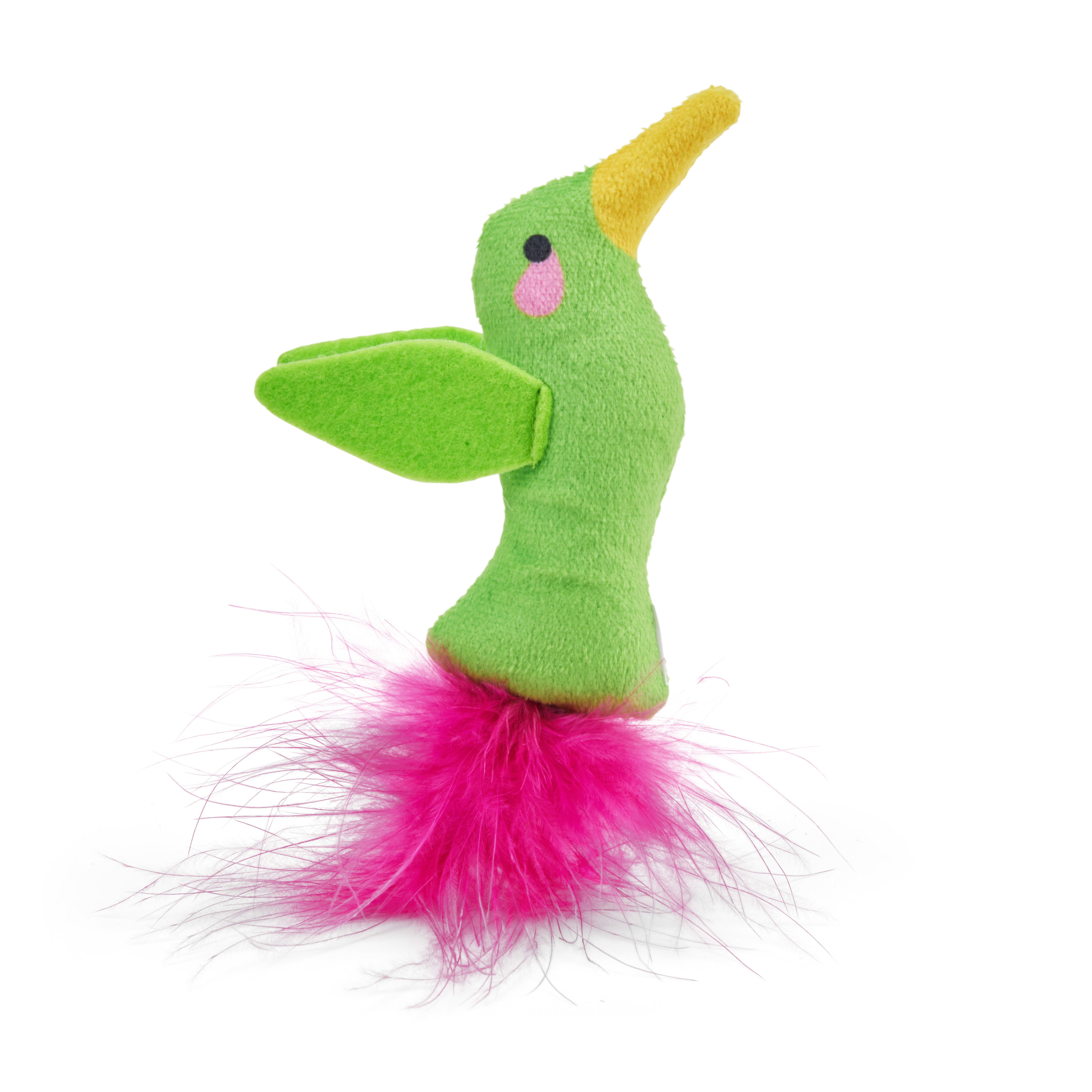 Leaps  Bounds Feathered Bird Cat Toy， X-Small