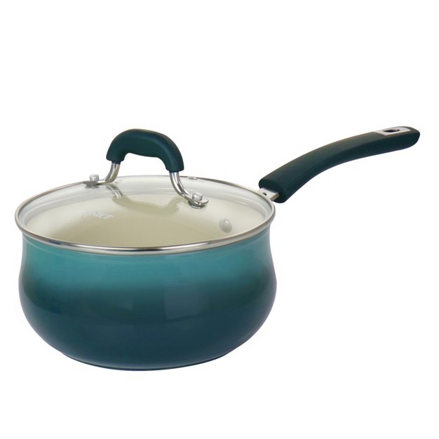 Oster Corbett 3 1 Quart Nonstick Aluminum Saucepan In Blue