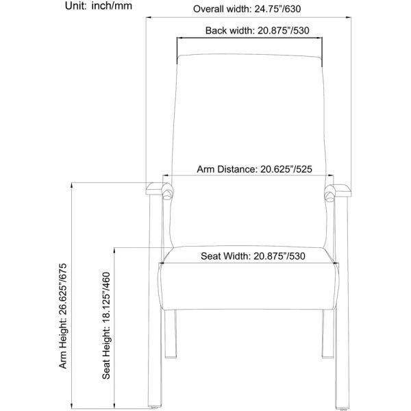 Norstar High-Back Healthcare Guest Chair