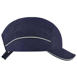 Skullerz 8955 Short Brim Navy Lightweight Bump Cap Hat 8955