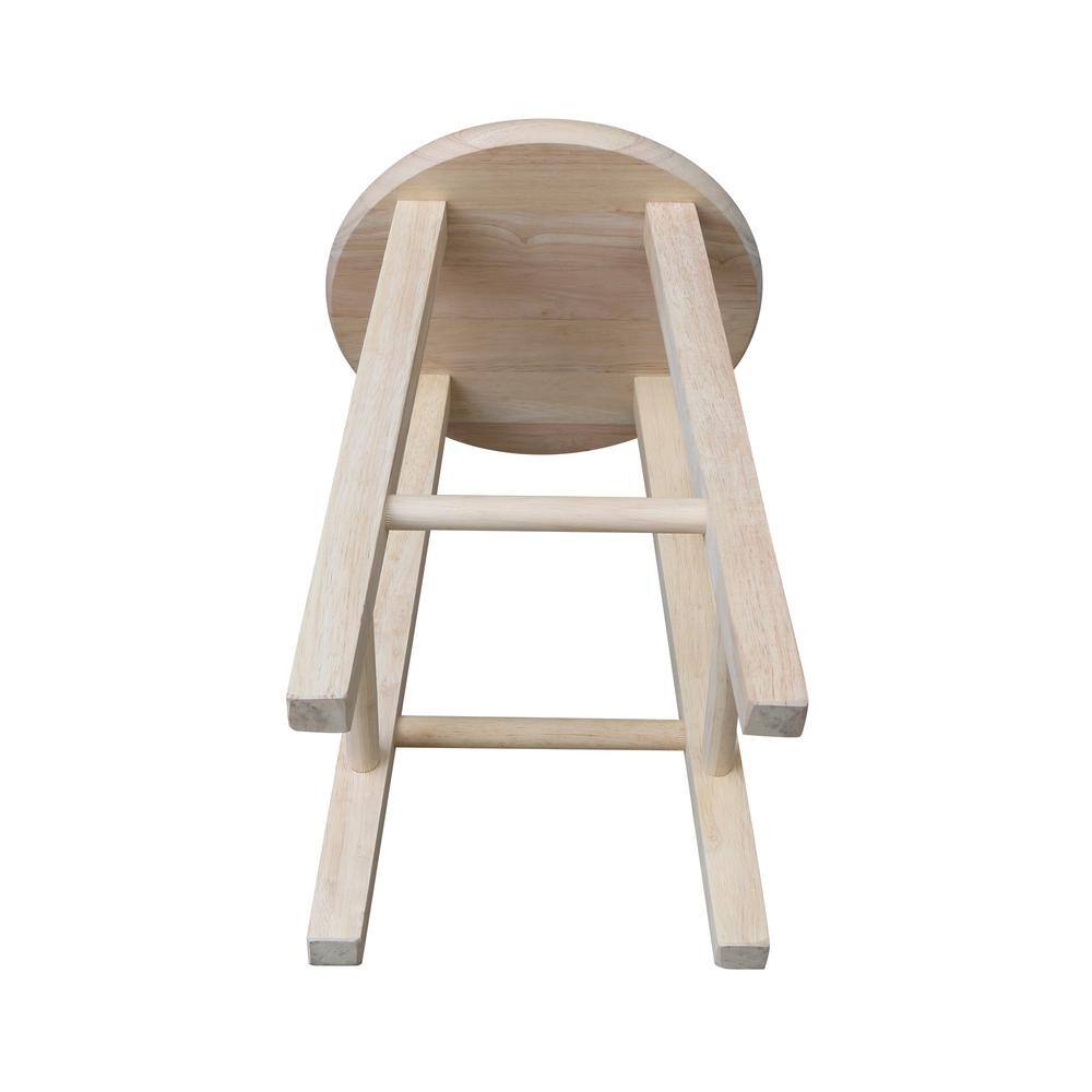 International Concepts 18 in. Unfinished Wood Bar Stool 1S-518