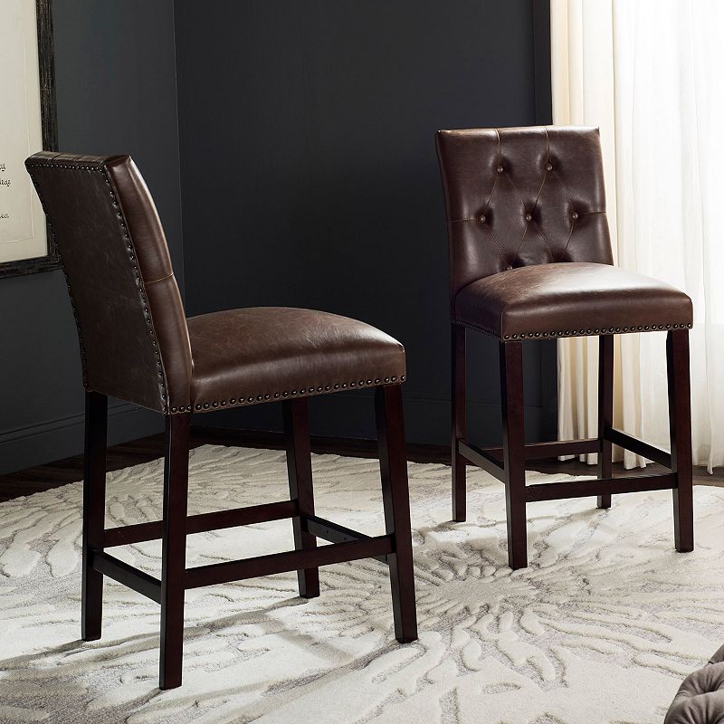 Safavieh Norah Faux-Leather Counter Stool
