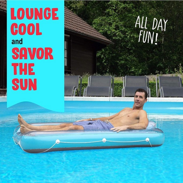 Inflatable Tanning Pool Lounge Float Tanning Pool Float Personal Pool Lounger Tanning Pool With Pillow Inflatable Tanning