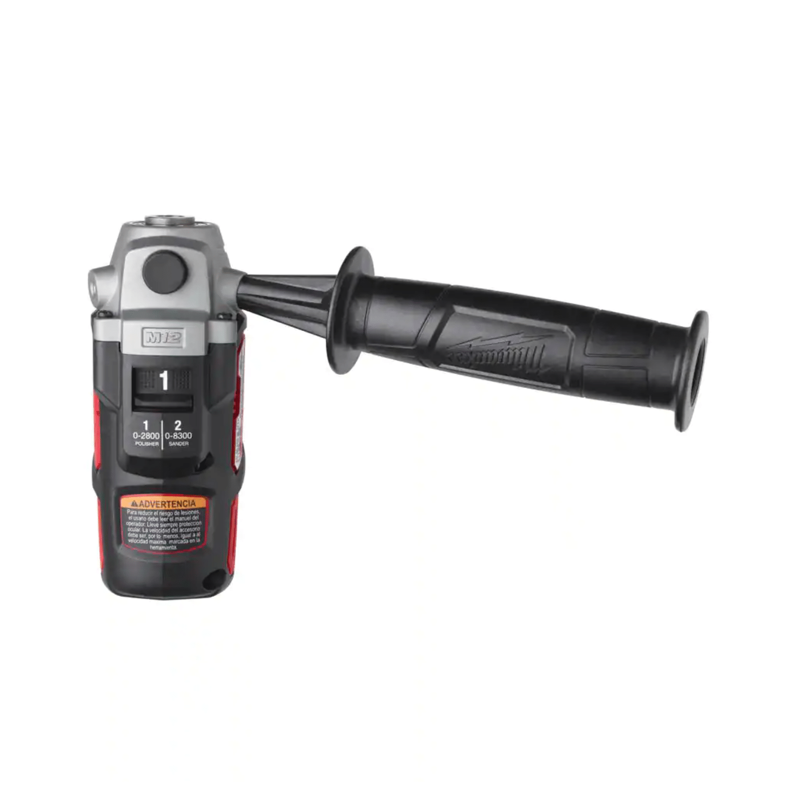 Milwaukee M12 12VLithium-Ion Cordless 3/8 in. Ratchet with M12 Variable Speed Polisher/Sander and 6.0 Ah XC Battery Pack (2457-20-2438-20-48-11-2460)