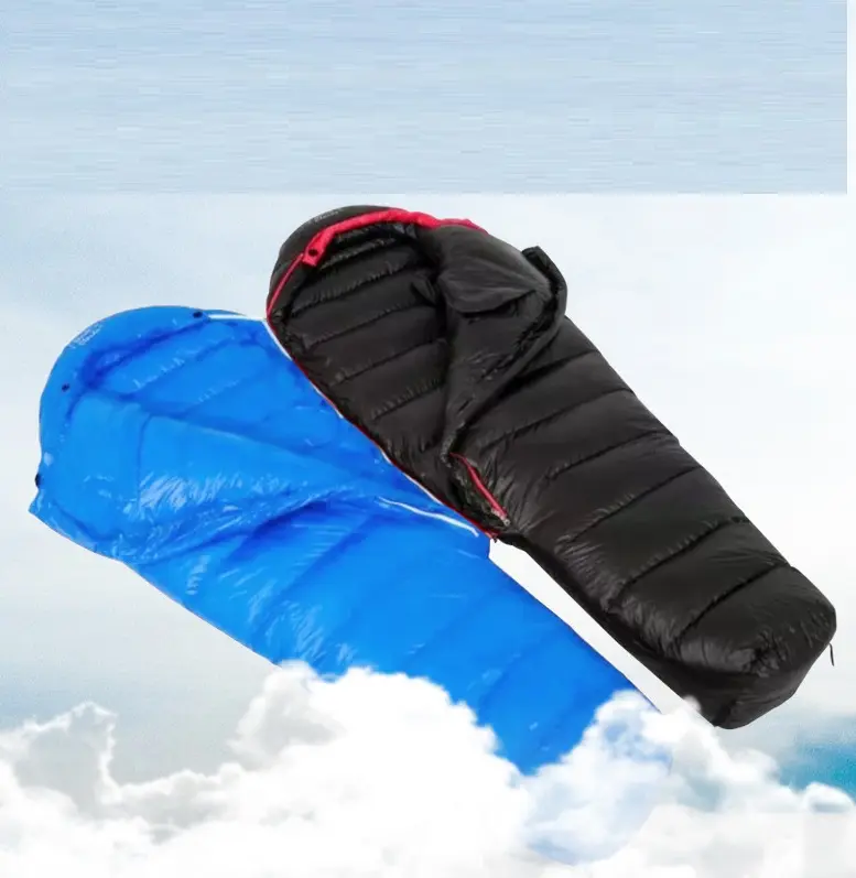 Outdoor Camping Down Sleeping Bag Goose Down Adult Camping Mountaineering Equipment Portable Warm Sleeping Bag White 50 OEM ZH