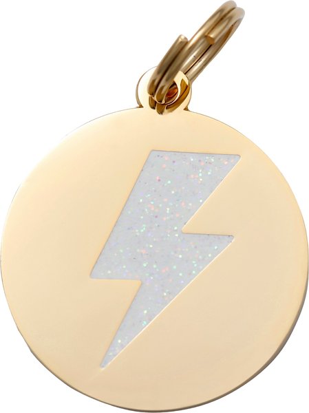 Two Tails Pet Company Lightning Bolt Personalized Dog and Cat ID Tag