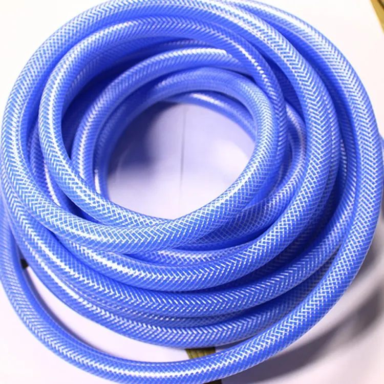 Flexible PVC Clear/Transparent Pipe PVC Fiber Braided Reinforced Water Hose Tube