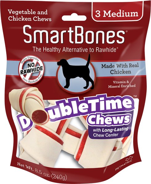 SmartBones Medium DoubleTime Chicken Chews Dog Treats