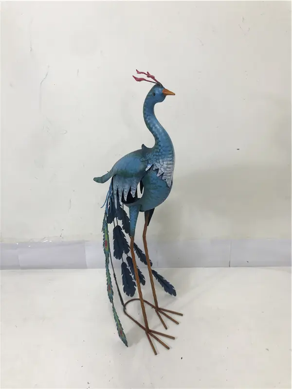 Metal  Bird Other Garden Ornaments Standing Animal Outdoor Garden Sculpture Decoration Supplies Yard Lawn