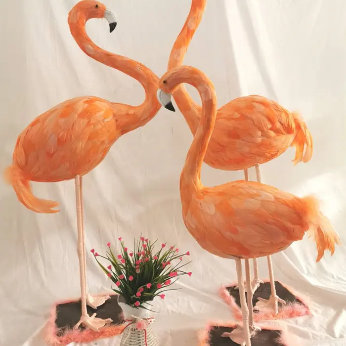 Custom Simulation  Flamingo Wedding Supplies Party Window Display Decoration Wedding Photography Props Garden yard Pink Flamingo