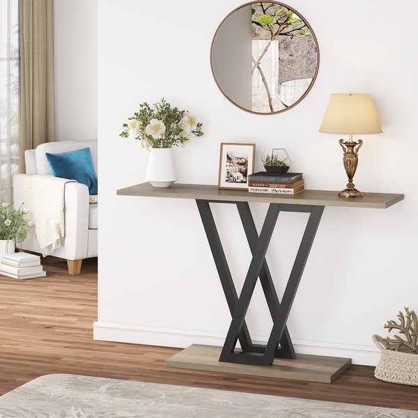 Industrial Console Table For Entryway