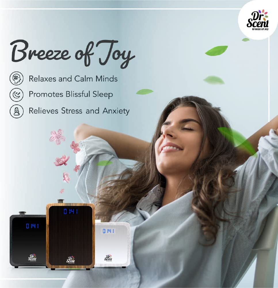 Smart Diffuser Machine With App | Dr Scent Wood (Small) 10X10M | Dr-S-Wood