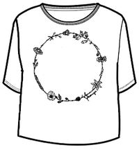 Daisy Chain Recycled Cotton T-Shirt - White