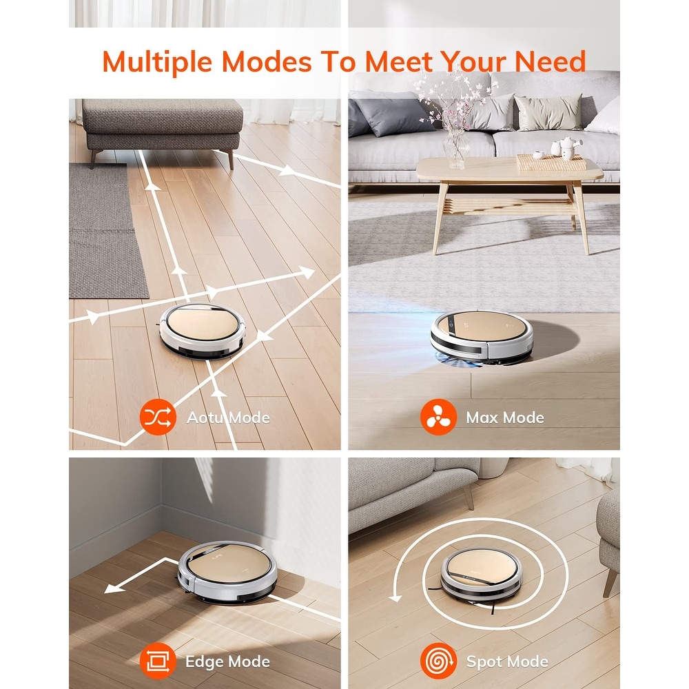 Robot Vacuum and Mop Combo with Wi Fi/App/Alexa  Automatic Self Charging Robotic Vacuum Cleaner  Slim and Quiet