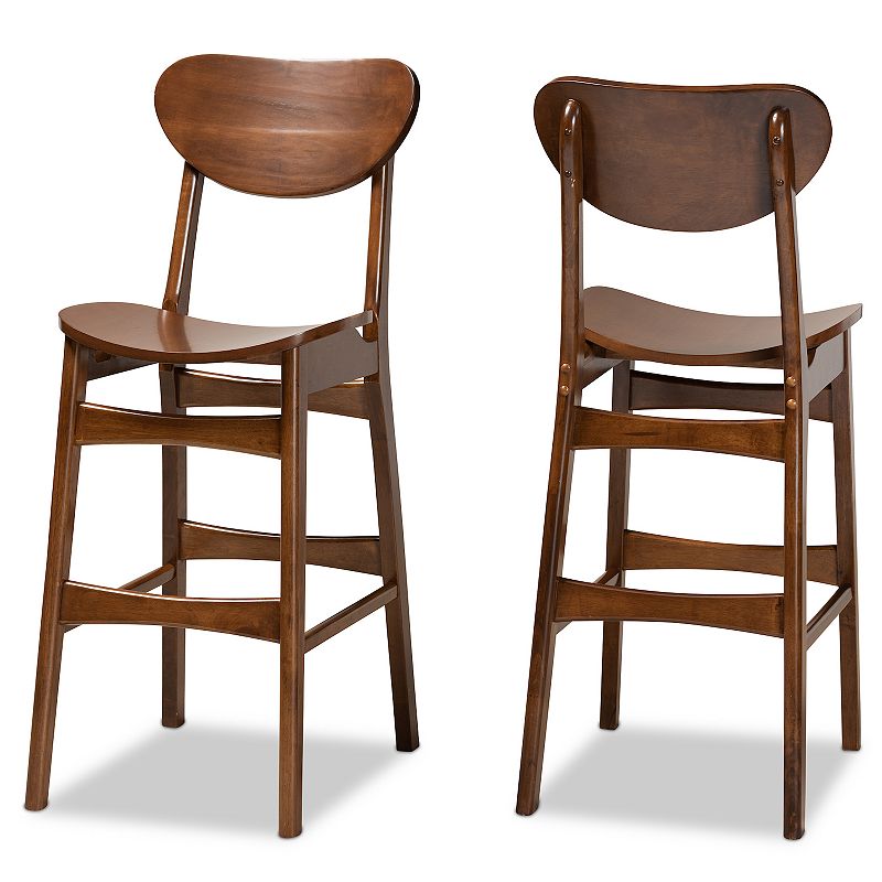 Baxton Studio Katya Bar Stool 2-piece Set