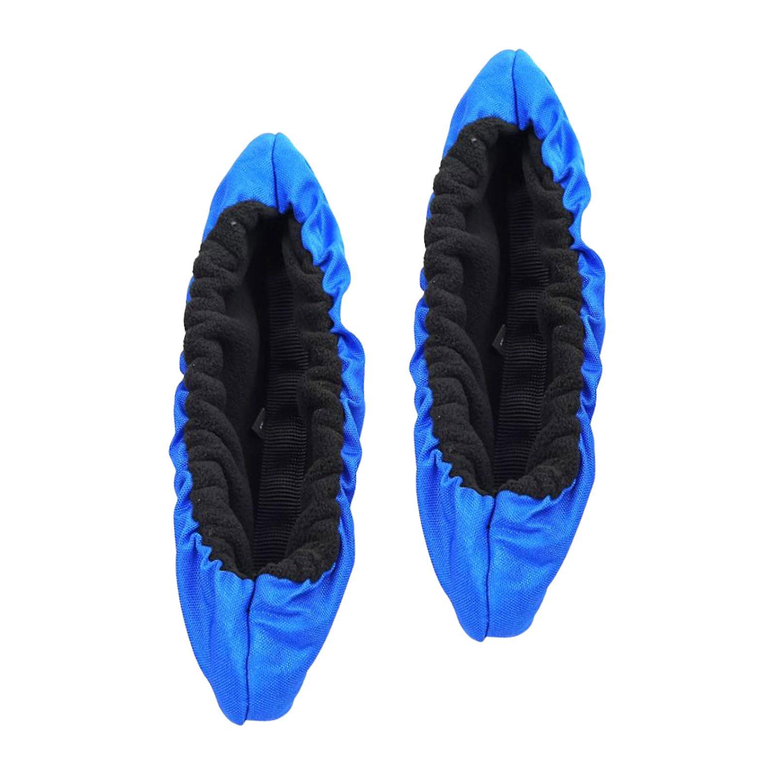 2x Skating Guard Equipment Protection Boys Girls Soft Ice Skate Blade Covers Blue