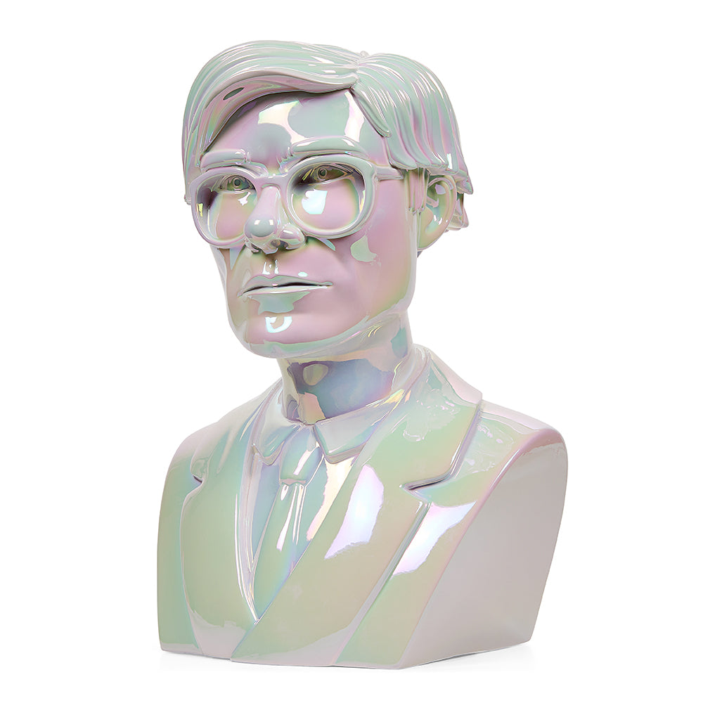 Andy Warhol 12” Bust Vinyl Art Sculpture – Iridescent Edition (Limited Edition of 300)