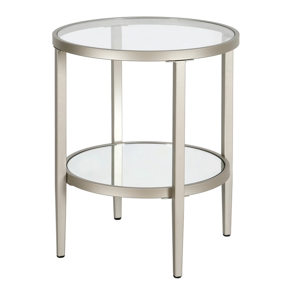 Silver Orchid Carol Mirrored Side Table