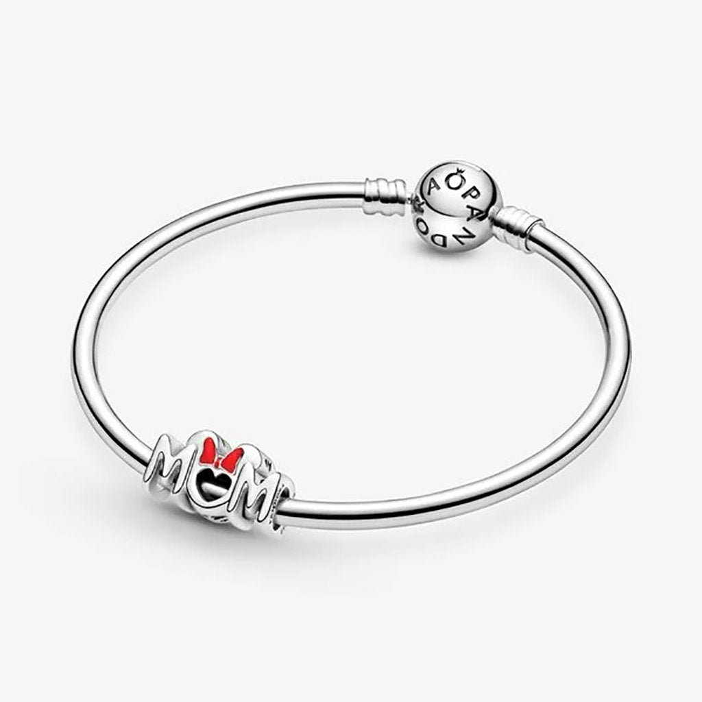 PANDORA  Disney Minnie Mouse Bow & Mum Charm