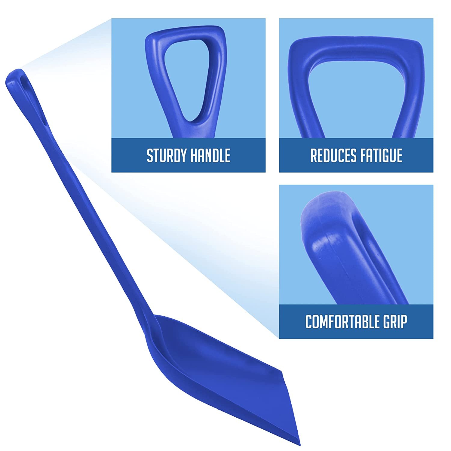 69823 Seamless Hygienic Shovel - Bpa-Free， Food-Safe， Commercial Grade Kitchen And Gardening Acces