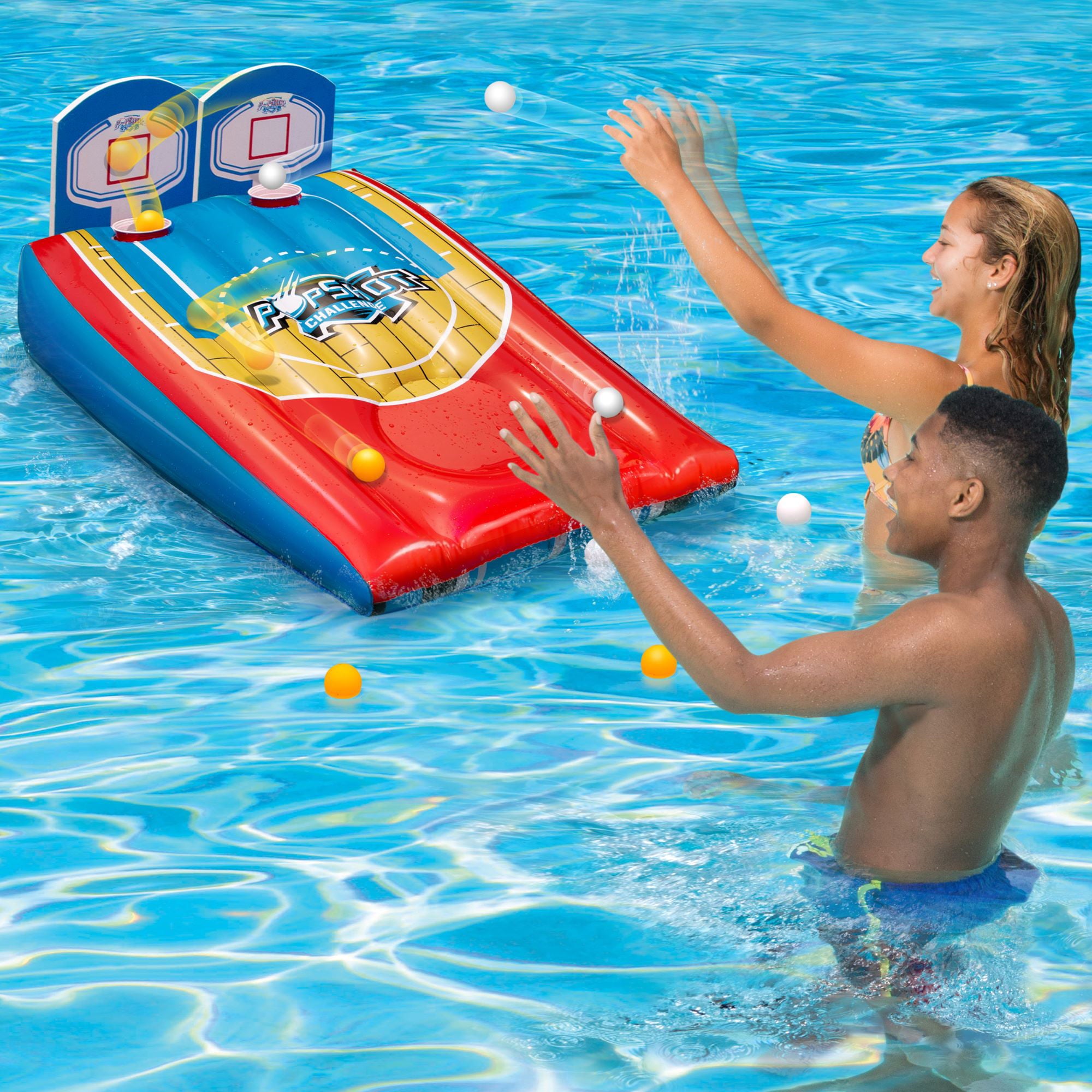 Banzai 2-in-1 Cornhole & Basketball Target Toss Pool Games, Ages 8 and up