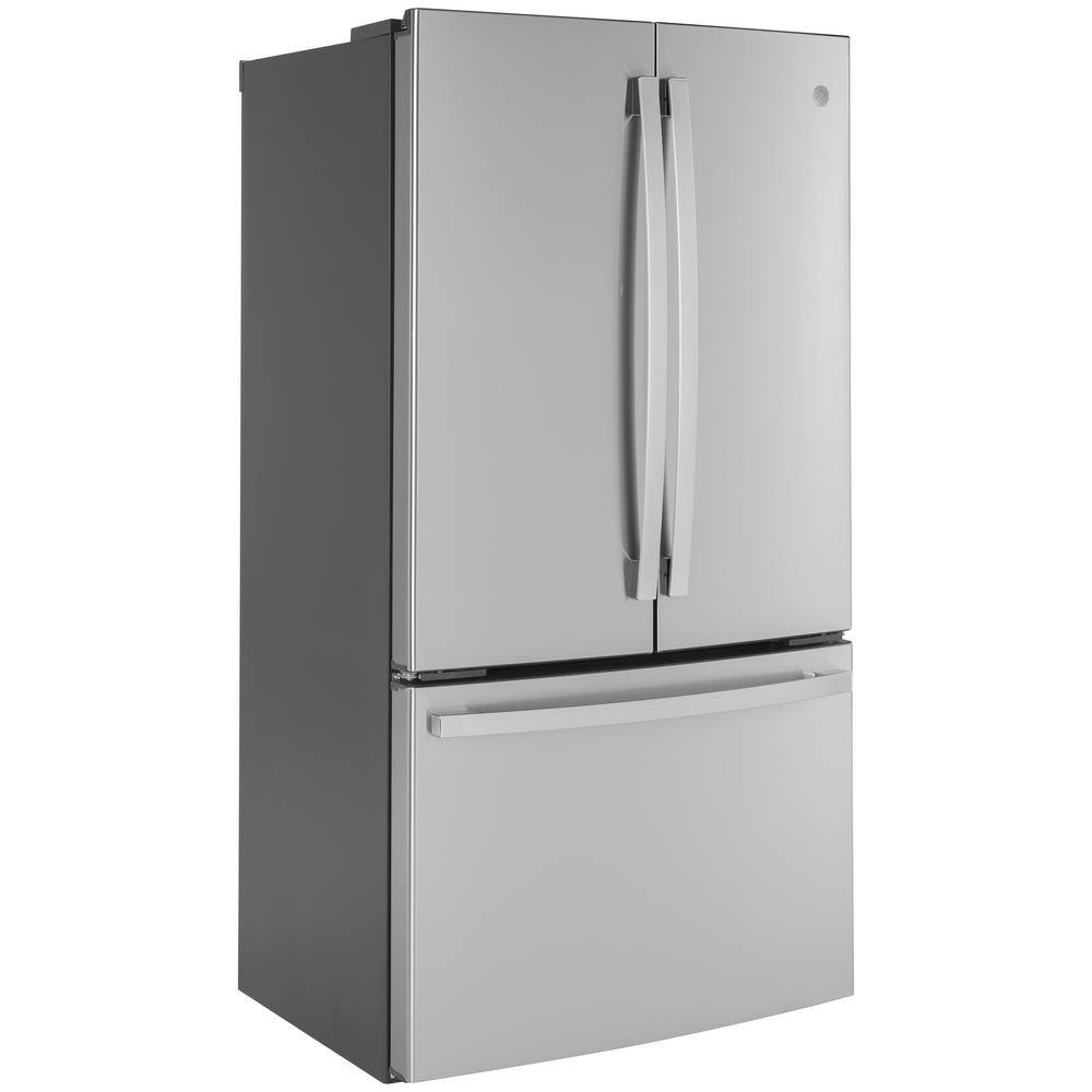 GE 23.1 cu. ft. French Door Refrigerator in Fingerprint Resistant Stainless Steel Counter Depth and ENERGY STAR GWE23GYNFS