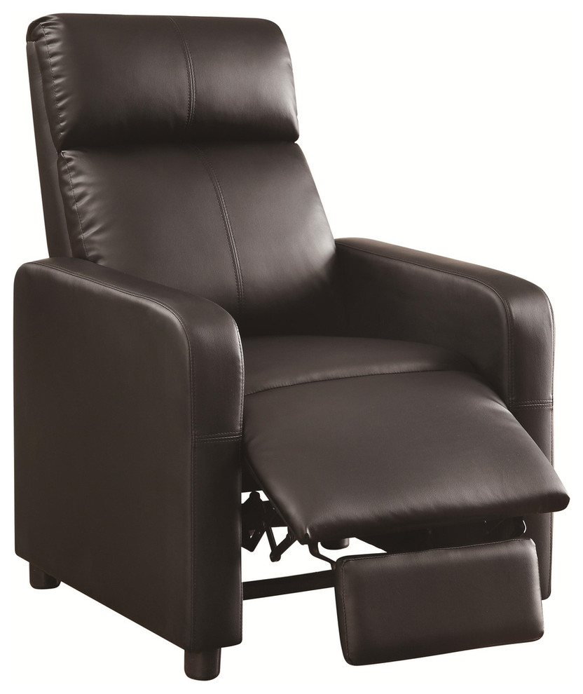 Emma Mason Signature Wilda Push Back Recliner in Black   Contemporary   Recliner Chairs   by Emma Mason  Houzz