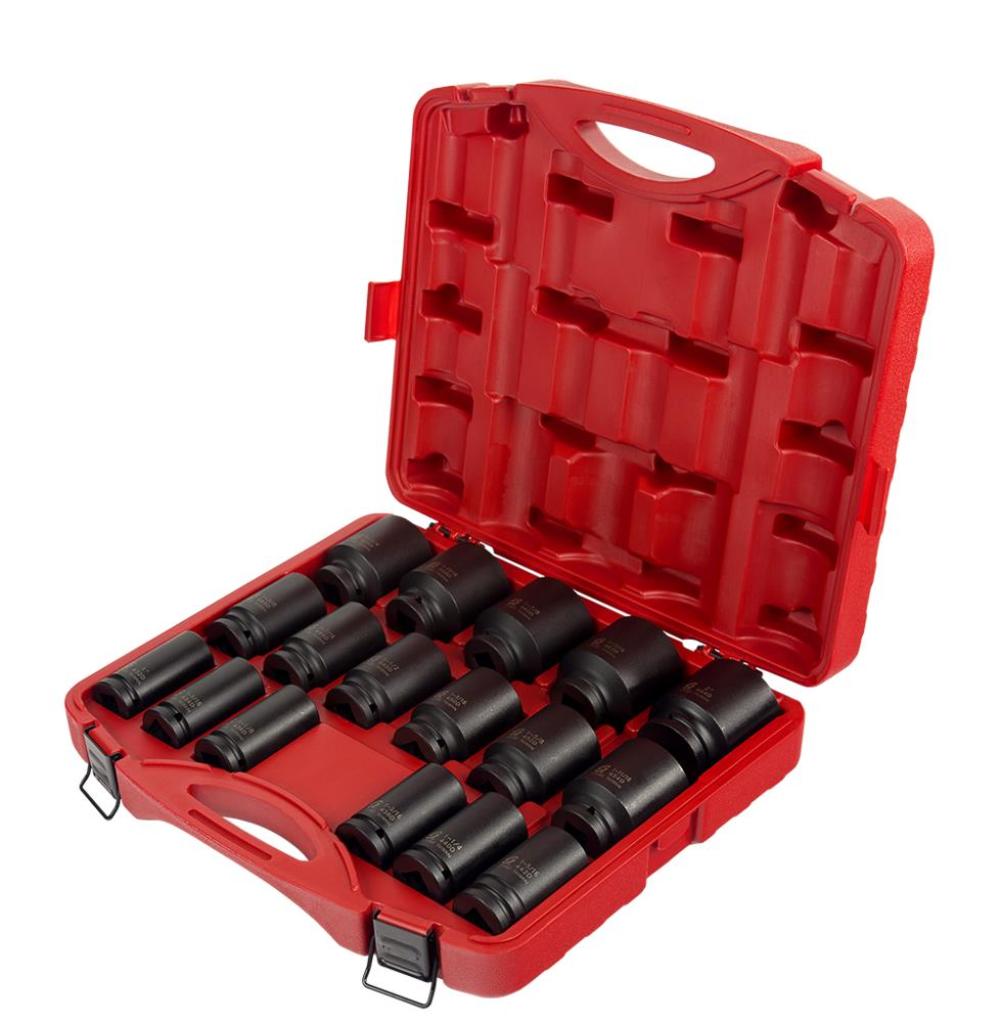 3/4 In. Drive Deep SAE Impact Socket Set 17 pc. ;