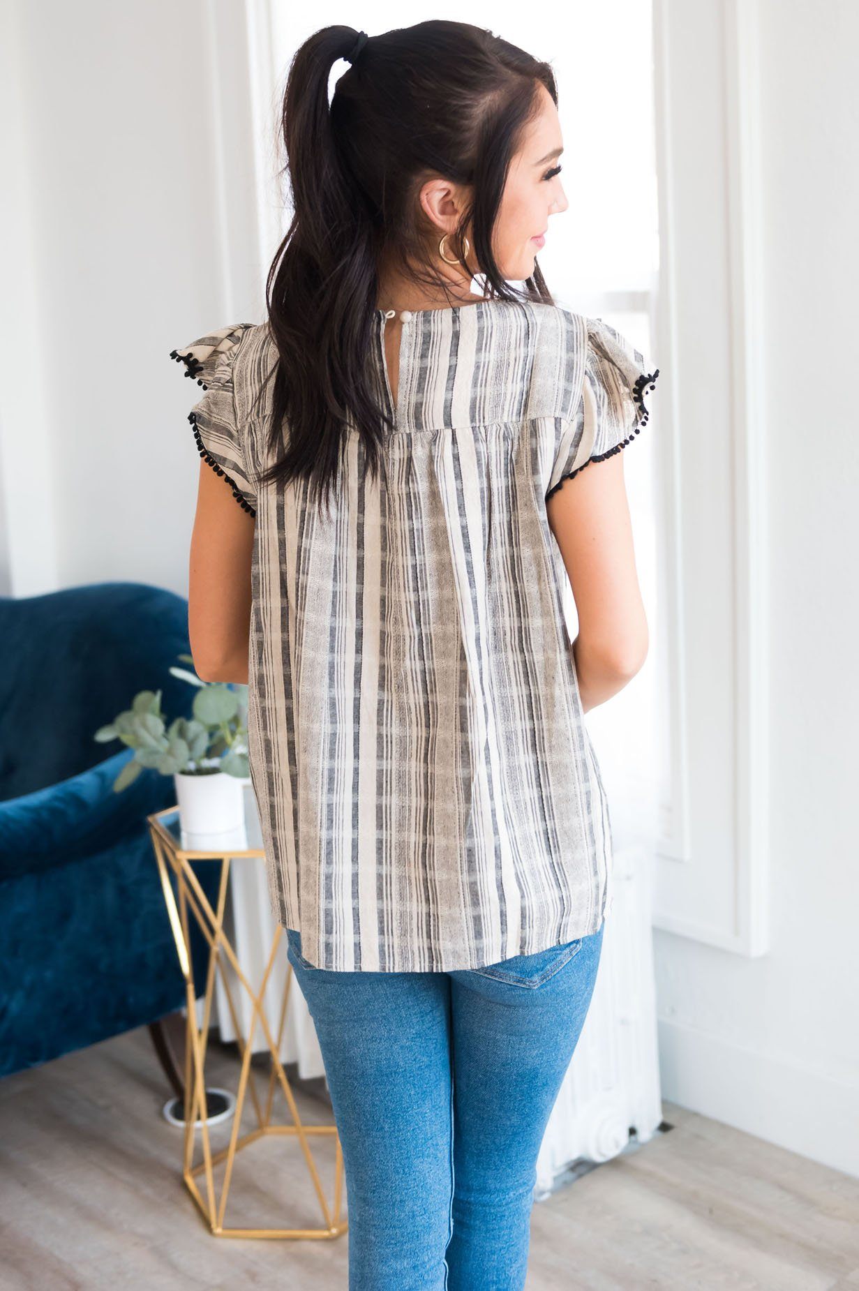 Bright As A Feather Modest Blouse