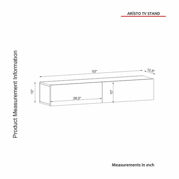 Aristo Floating TV Stand for TVs up to 60