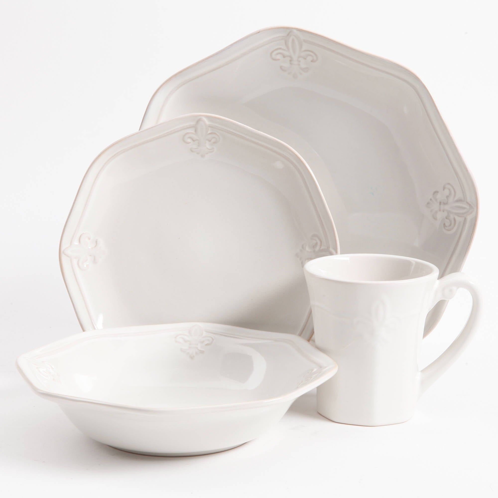 Better Homes and Gardens Country Crest Dinnerware， Set Of 16