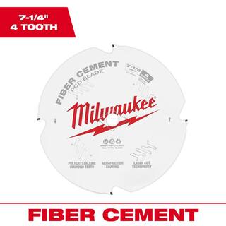 MW 7-14 in. x 4-ToothPolycrystalline Diamond (PCD) Tipped Fiber Cement Cutting Saw Blade 48-40-7000