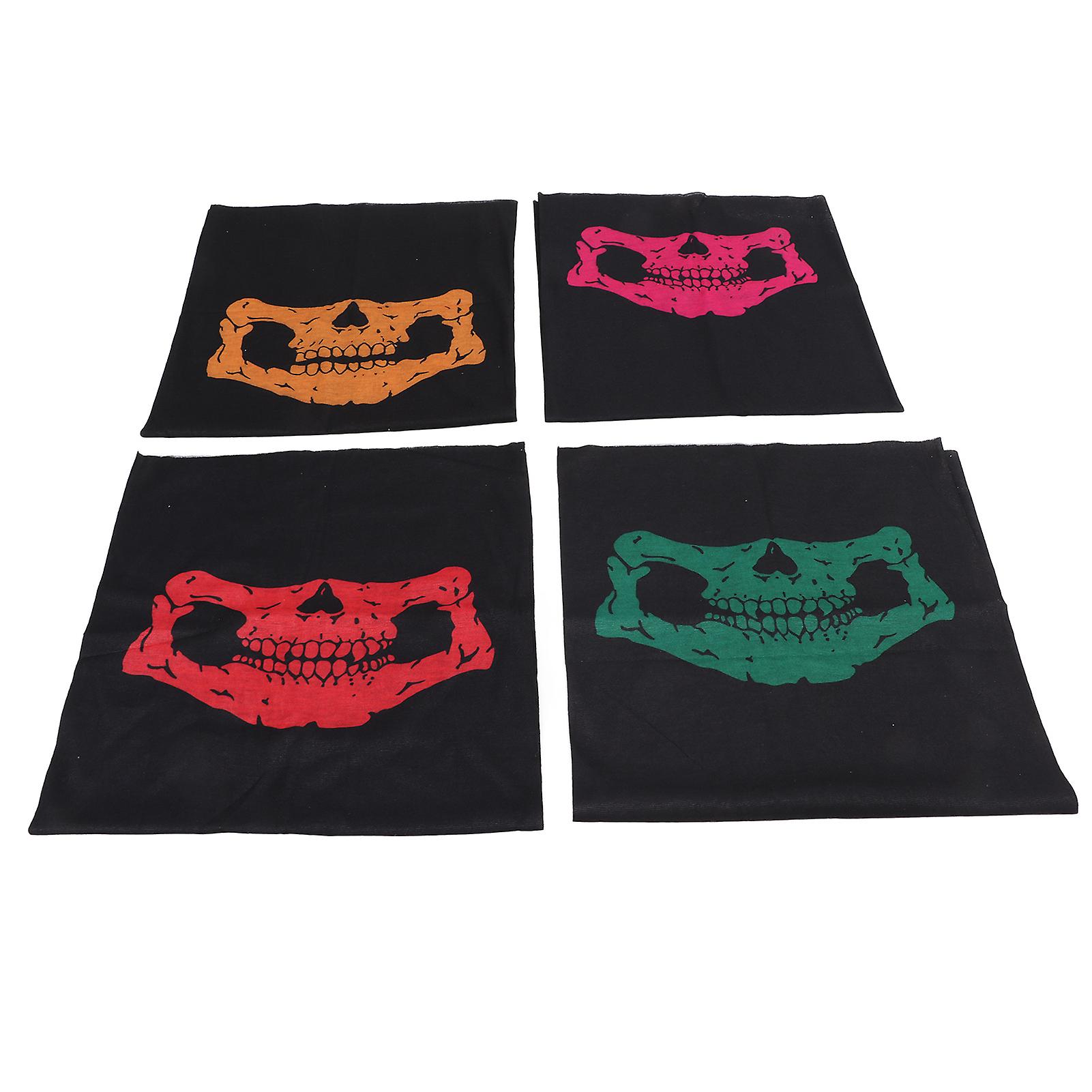 Cycling Outdoor Skull Seamless Wrap Scarf Men Women Neck Gaiters Halloween Skull Headwear