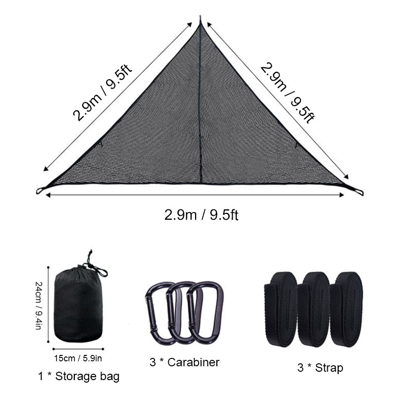 Tomfoto Outdoor Breathable Mesh Triangle Hammock for Camping Hiking