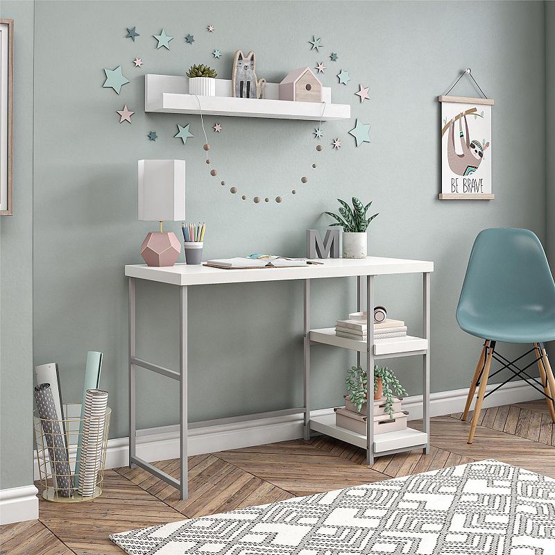 Ameriwood Home Sofia Kids Desk with Reversible Shelves