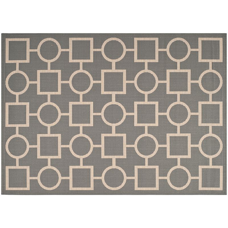 Safavieh Courtyard Geometry Indoor Outdoor Rug