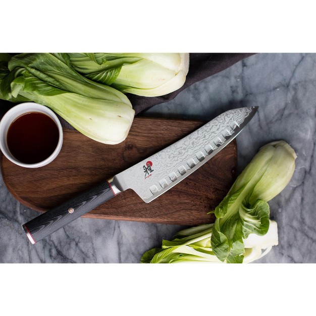 Miyabi Kaizen 7 inch Hollow Edge Rocking Santoku Knife