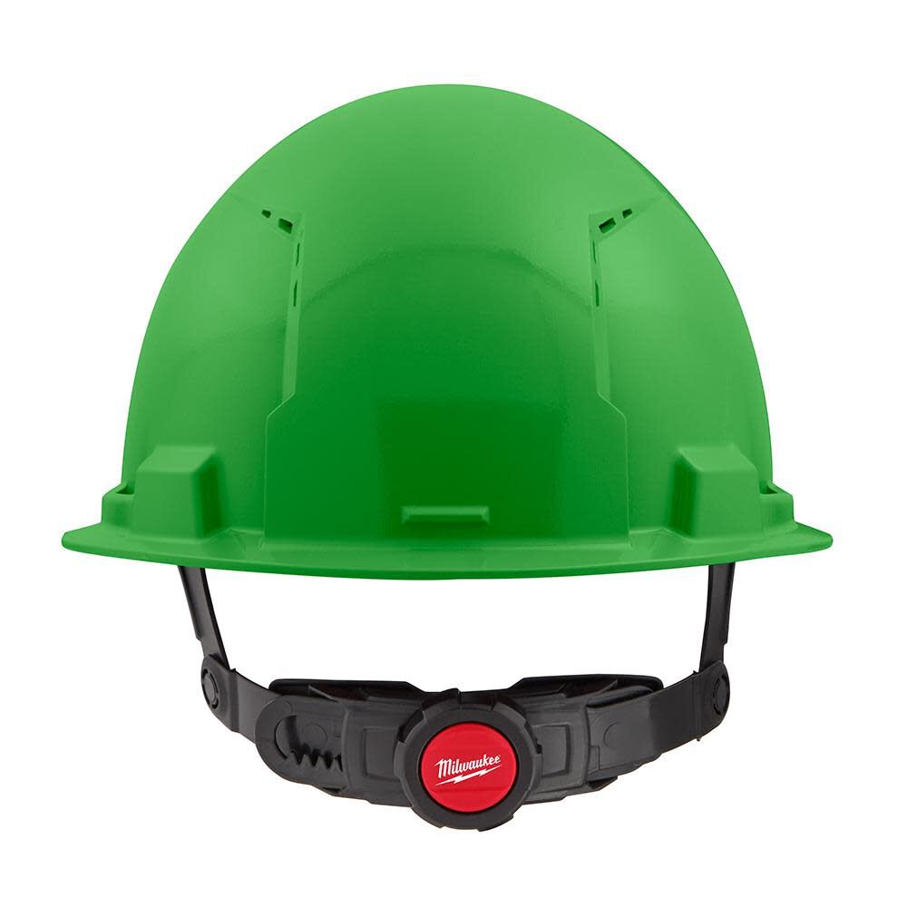 Milwaukee Green Front Brim Vented Hard Hat with 6pt Ratcheting Suspension Type 1 Class C 48-73-1226 from Milwaukee