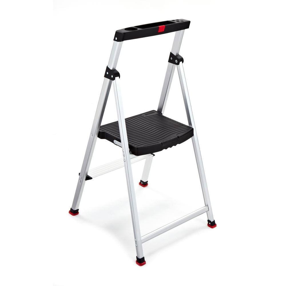 Rubbermaid 2-Step Aluminum Step Stool with 225 lb. Load Capacity Type II Duty Rating RMA-2-COM