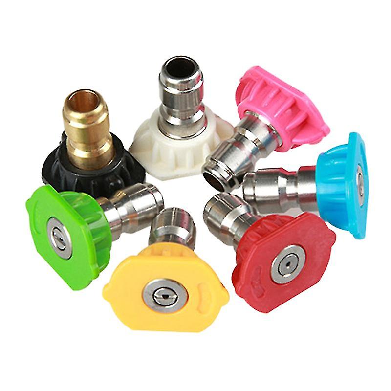 High Pressure Washer Accessories Kit， 7 Power Washer Spray Nozzle Tips，1/4 Inch 4500 Psi 7 pack (2.