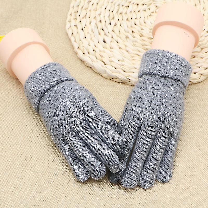 Women's Winter Touchscreen Gloves Warm Knit Gloves Thermal Gloves Suit For Running Driving Cycling Working Hiking Skiing3 Pairs Multi-coloured