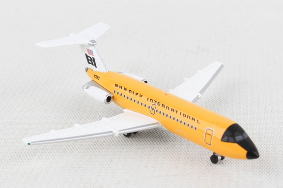 Corgi HE533003Herpa Braniff Bac1 11 200 1/500 Ochr...