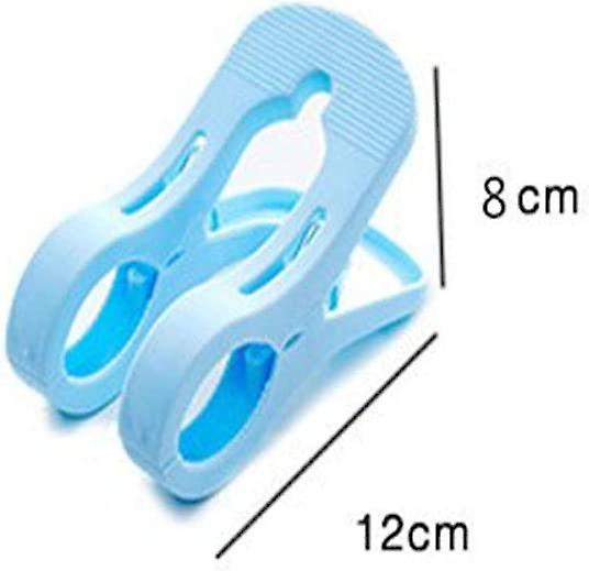 2pcs Beach Towel Clips， Large Size Windproof Plastic Clips， Bathroom Towel Clips， Quilt Clamps Clothes Pegs For Home Pool Chairs， Laundry， Sunbeds And